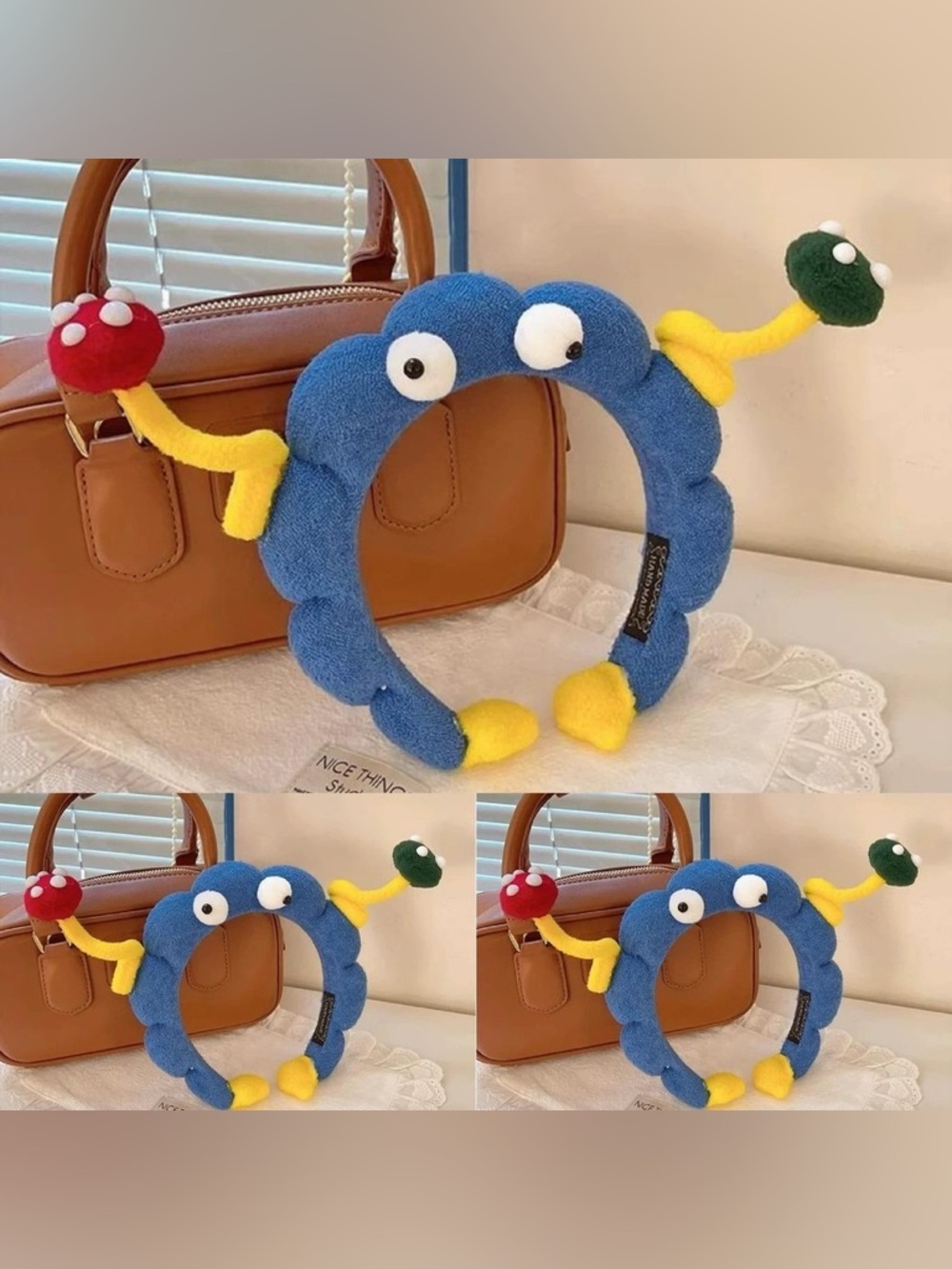 Wiggly Alien Mushroom Spa Headband - Picture 3 of 11